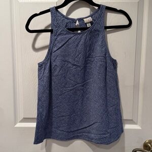 A NEW DAY Chambray Blue Tank Top